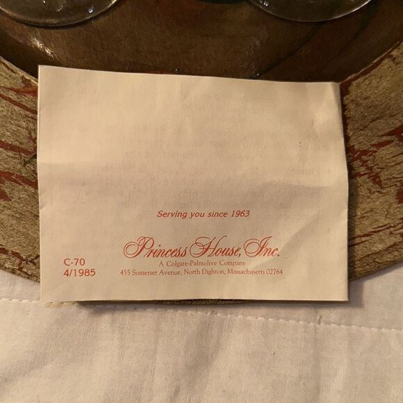 Princess House set of 4 Finely Crafted Crystal Glasses - Picture 9 of 16